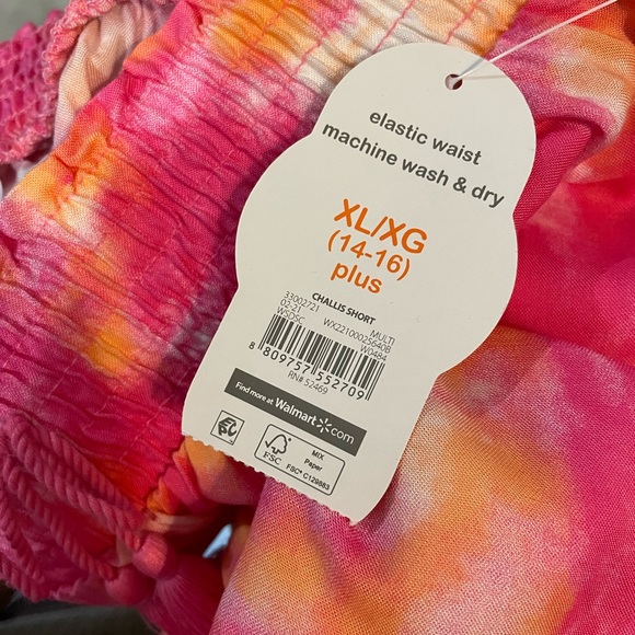 Wonder Nation Girls Challis Short Size XL (14-16) - Picture 6 of 7